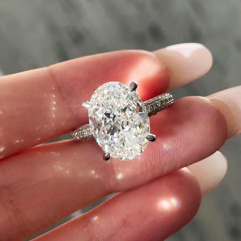 Sterling Silver for Women Lab Diamond ring