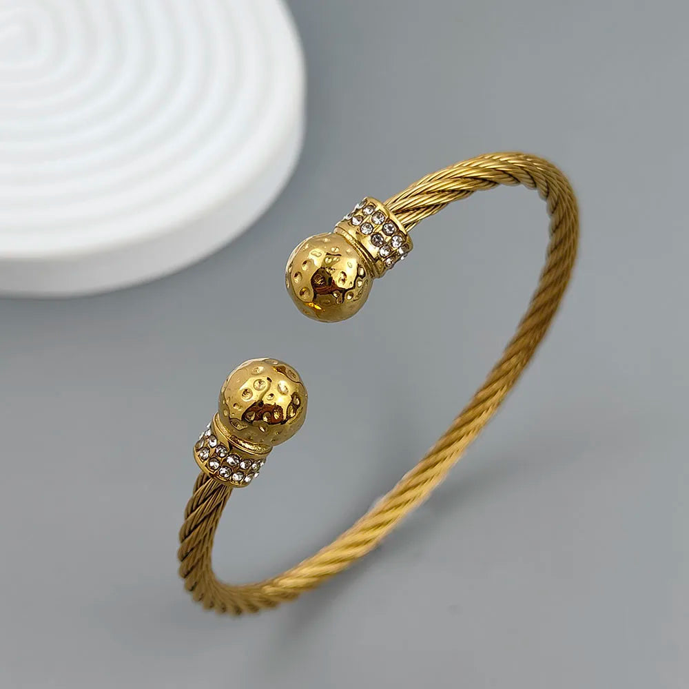 Stainless steel gold plated 18K bracelet
