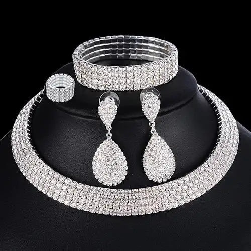 Pearl Jewelry Set:               Bracelet, Necklace, Earrings