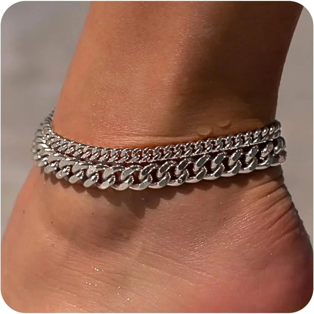 Gold Ankle Bracelets Waterproof
