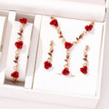 4pcs Jewelry Set, Bracelets, Necklace, Earrings Set